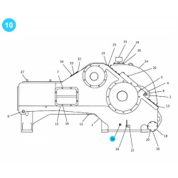 item#10 PXL Frame PAH Crosshead Gardner Denver Style Plug  item#10 PXL Frame PAH Crosshead Gardner Denver Style Plug