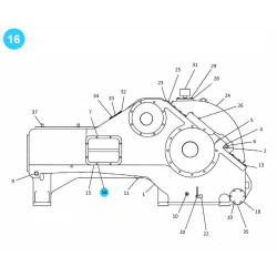item#16 PXL Frame PAH Crosshead Gardner Denver Style Screw item#16 PXL Frame PAH Crosshead Gardner Denver Style Screw