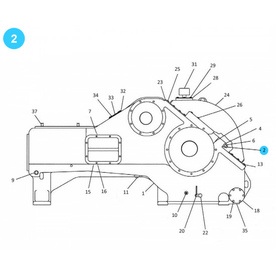 item#2 PXL Frame PAH Crosshead Gardner Denver Style Stud Gardner Denver PXL Style image
