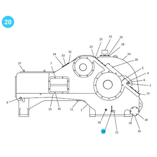 item#20 PXL Frame PAH Crosshead Gardner Denver Style Gauge image