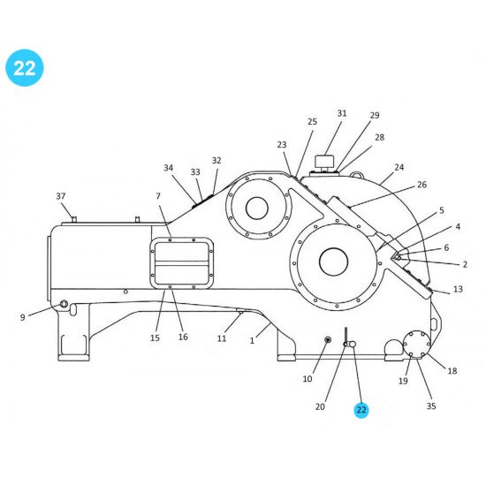 item#22 PXL Frame PAH Crosshead Gardner Denver Style Gauge image