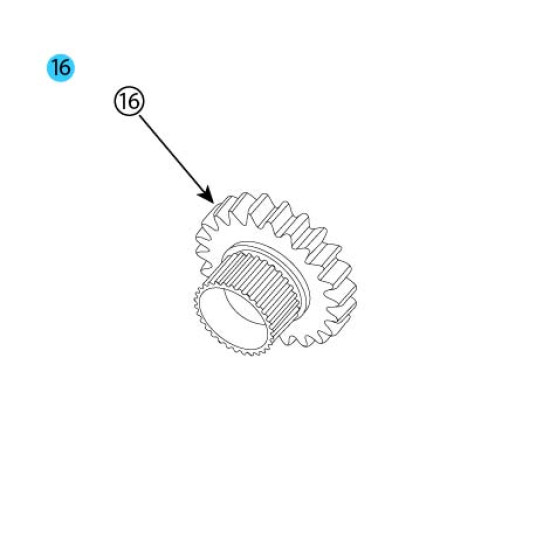 Showing image for 5-P-1077 Input Gear (FAH) 5-P-1077 Input Gear (FAH) 06 Bolt Power Take Off image
