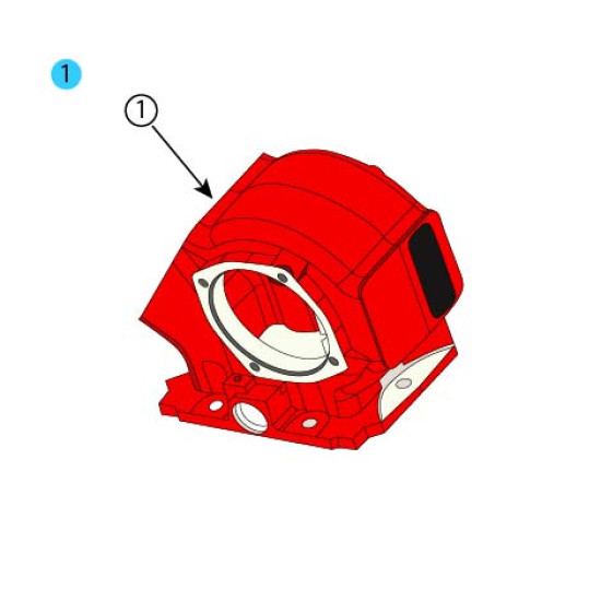 Showing image for 1-P-552X Standard Mounting Housing Assembly 1-P-552X Standard Mounting Housing Assembly 08 Bolt Power Take Off image