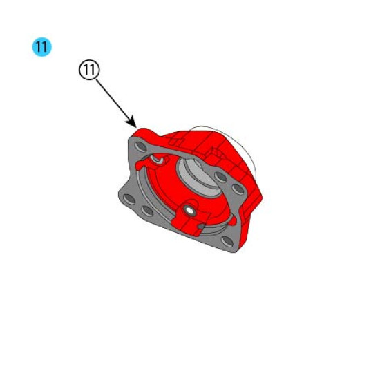 Showing image for 328333X Flange Assembly 328333X Flange Assembly 08 Bolt Power Take Off image