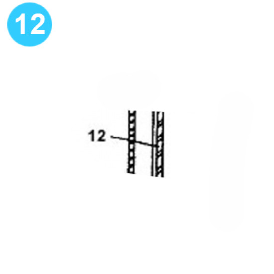 item#12 F-1000 Crankshaft Assembly Continental Emsco Style Inner Race Retainer, Main Brg. image