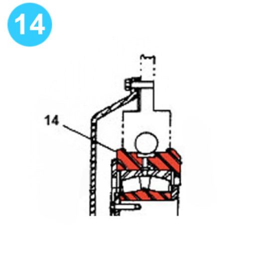 Showing image for item#14 F-1000 Crankshaft Assembly Continental Emsco Style Bearing Carrier, Right item#14 F-1000 Crankshaft Assembly Continental Emsco Style Bearing Carrier, Right F-1000 Crankshaft Assembly image