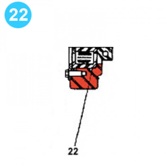item#22 F-1000 Crankshaft Assembly Continental Emsco Style Eccentric Bearing image