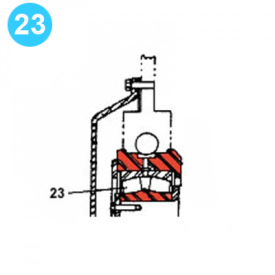 item#23 F-1600 Crankshaft Assembly Continental Emsco Style Main Bearing F-1600 Crankshaft Assembly image