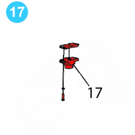 item#17 PZ-11HP Fluid Cylinder & Manifolds - 5000psi, Gardner Denver Style Valve Guide Assembly image