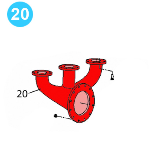 item#20 PZ-11HP Fluid Cylinder & Manifolds - 5000psi, Gardner Denver Style Manifold-Suction PZ-11 HP Fluid Cylinder & Manifolds 5,000psi image