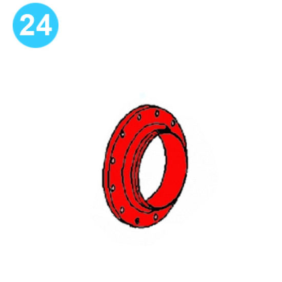 item#24 PZ-11HP Fluid Cylinder & Manifolds - 5000psi, Gardner Denver Style Flange, Suction-Weldneck PZ-11 HP Fluid Cylinder & Manifolds 5,000psi image