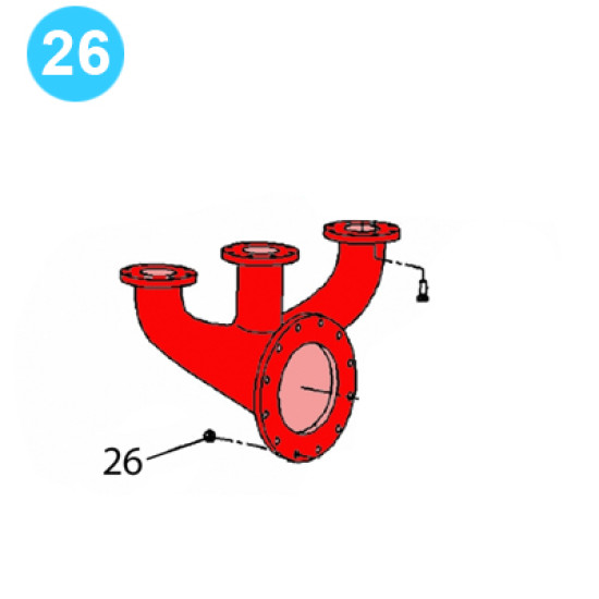 item#26 PZ-11HP Fluid Cylinder & Manifolds - 5000psi, Gardner Denver Style Nut, Suction Flange PZ-11 HP Fluid Cylinder & Manifolds 5,000psi image