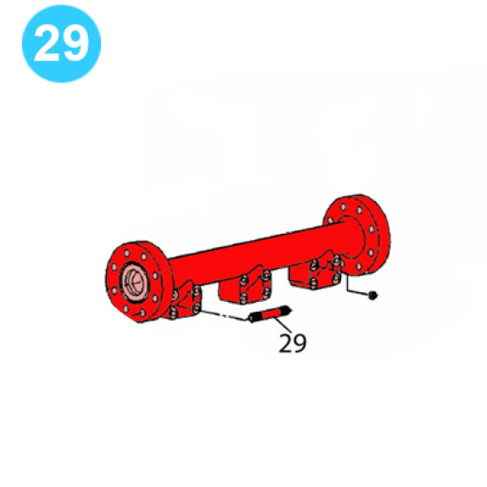 Showing image for item#29 PZ-11HP Fluid Cylinder & Manifolds - 5000psi, Gardner Denver Style Stud, Discharge Manifold item#29 PZ-11HP Fluid Cylinder & Manifolds - 5000psi, Gardner Denver Style Stud, Discharge Manifold image