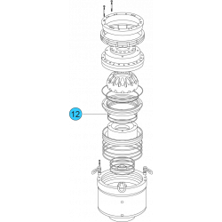 item#12 11 in - 10000 psi Wedge Cover Model Spherical Shaffer Style BOP Seal Adapter I.D. (Upper)