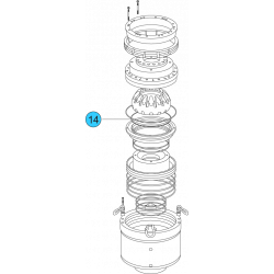 item#14 11 in - 10000 psi Wedge Cover Model Spherical Shaffer Style BOP Seal Adapter Top