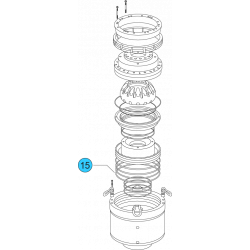 item#15 18 3/4 - 5000 psi Wedge Cover Model Spherical Shaffer Style BOP Wear Ring Piston