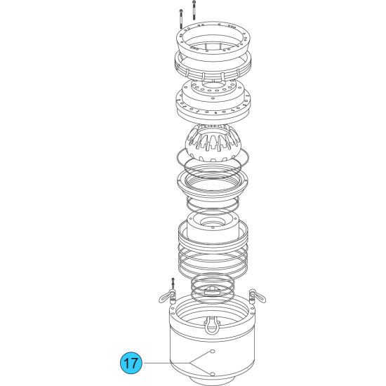 item#17 18 3/4 - 5000 psi Wedge Cover Model Spherical Shaffer Style BOP Pipe Plug 2