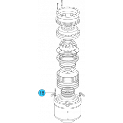 item#18 21 1/4 - 5000 psi Wedge Cover Model Spherical Shaffer Style BOP Lifting Eye