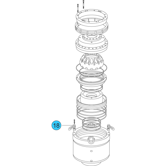 item#18 13 5/8 - 5000 psi Wedge Cover Model Spherical Shaffer Style BOP 2