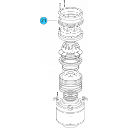 item#21 21 1/4 - 5000 psi Wedge Cover Model Spherical Shaffer Style BOP Locking Segment