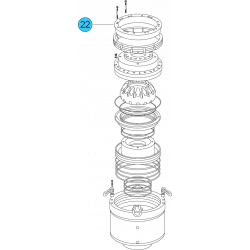 item#22 11 in - 10000 psi Wedge Cover Model Spherical Shaffer Style BOP Locking Ring 	