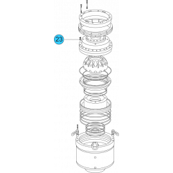 item#23 11 in - 10000 psi Wedge Cover Model Spherical Shaffer Style BOP Key