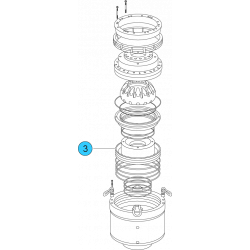 item#3 16 3/4 - 5000 psi Wedge Cover Model Spherical Shaffer Style BOP Piston