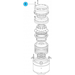 item#6 16 3/4 - 5000 psi Wedge Cover Model Spherical Shaffer Style BOP Stud