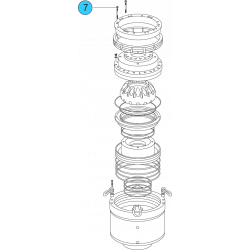 item#7 13 5/8 - 5000 psi Wedge Cover Model Spherical Shaffer Style BOP Nut