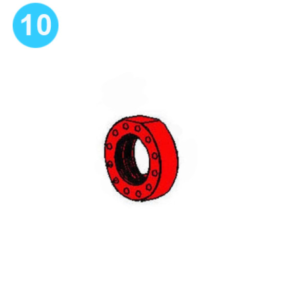 item#10 PZ-10 Fluid-end and Cylinder Parts Gardner Denver Style Ring cover valve PZ-10 Fluid End & Cylinder Parts image