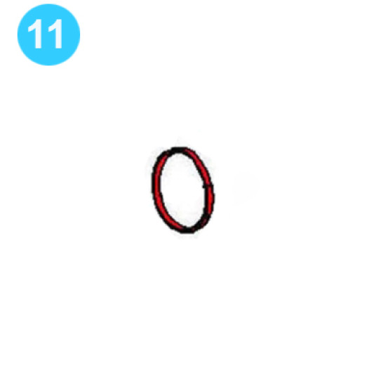 item#11 PZ-11 Fluid-end and Cylinder Parts Gardner Denver Style Gasket, Crosshead Inspection Plate image