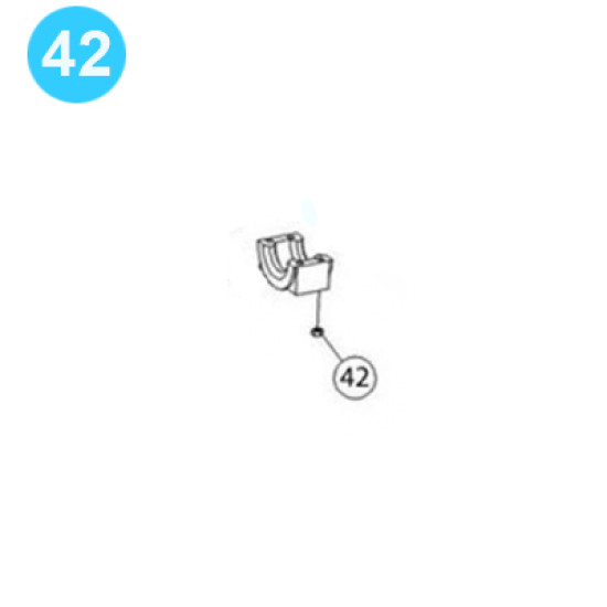 item#42 PZ-11 Fluid-end and Cylinder Parts Gardner Denver Style Nut, Flanged PZ-11 Fluid End & Cylinder Parts image