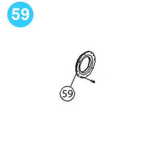 item#59 PZ-11 Gear Driving Parts, Eccentric Gardner Denver Style Plate, Bearing Retainer image