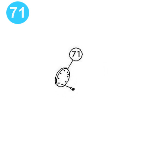 item#71 PZ-11 Gear Driving Parts, Eccentric Gardner Denver Style Plate-Retainer PZ-11 Gear Driving Parts, Eccentric image