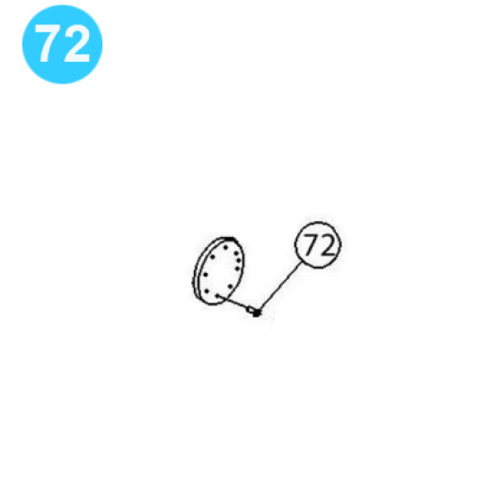 item#72 PZ-11 Gear Driving Parts, Eccentric Gardner Denver Style Screw, Retainer to Eccentric PZ-11 Gear Driving Parts, Eccentric image