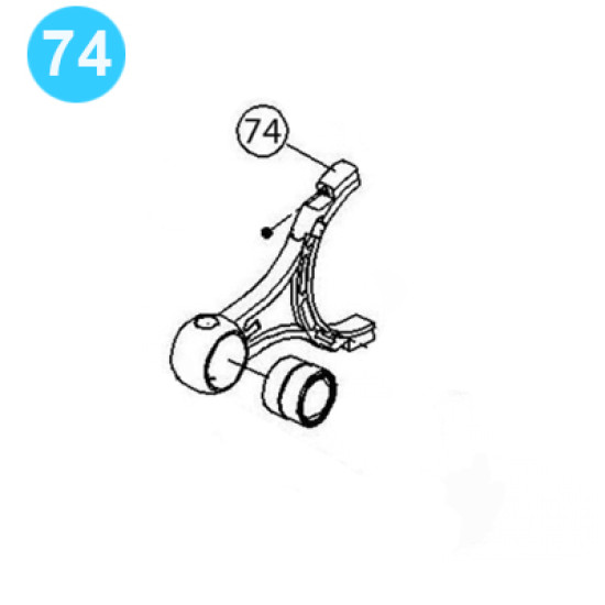 item#74 PZ-11 Gear Driving Parts, Eccentric Gardner Denver Style Connecting Rod image