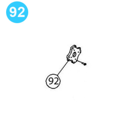 item#92 PZ-11 Gear Driving Parts, Eccentric Gardner Denver Style Wrist Pin Retainer Plate PZ-11 Gear Driving Parts, Eccentric image