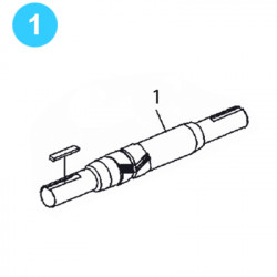 item#1 PZ-11HP Drive Parts Gardner Denver Style Jackshaft item#1 PZ-11HP Drive Parts Gardner Denver Style Jackshaft
