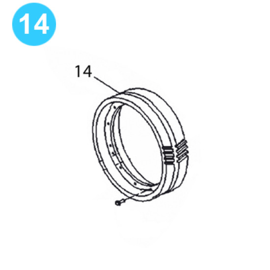 item#14 PZ-11HP Drive Parts Gardner Denver Style Gear-Driven image