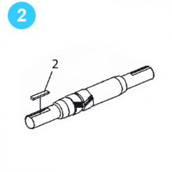 item#2 PZ-11HP Drive Parts Gardner Denver Style Key-Jackshaft item#2 PZ-11HP Drive Parts Gardner Denver Style Key-Jackshaft