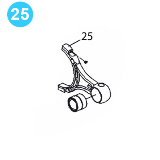 item#25 PZ-11HP Drive Parts Gardner Denver Style Connecting Rod PZ-11 HP Drive Parts image