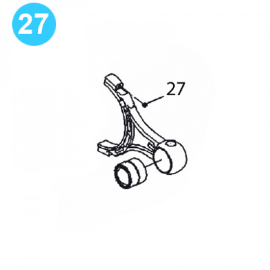 item#27 PZ-11HP Drive Parts Gardner Denver Style Nut, Connecting Rod Bolt image