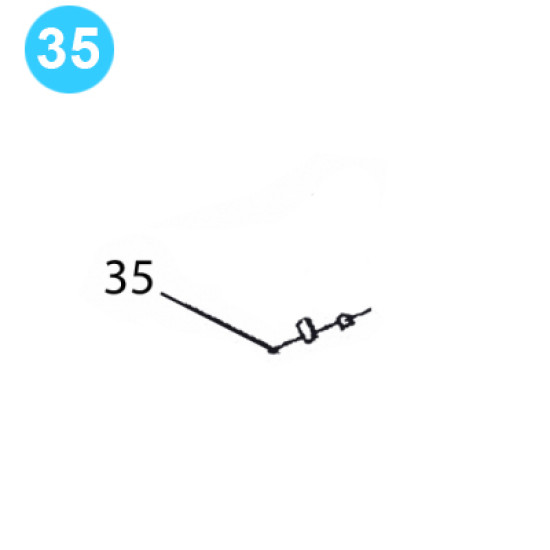 item#35 PZ-11HP Drive Parts Gardner Denver Style Screw, Bearing to Connecting Rod PZ-11 HP Drive Parts image