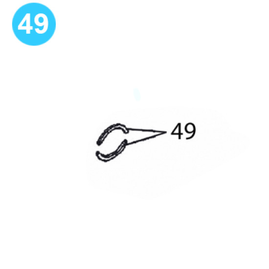 item#49 PZ-11HP Drive Parts Gardner Denver Style Plate-Retainer PZ-11 HP Drive Parts image