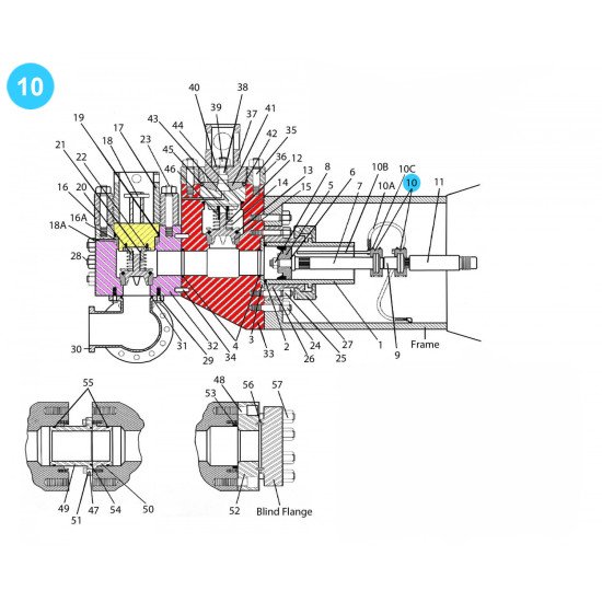 item#10 National Style 9-P-100 Fluid-End Assembly Rod Clamp image