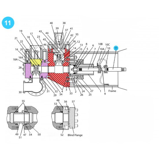 item#11 National Style 9-P-100 Fluid-End Assembly Pony Rod National Style 9-P-100 Fluid-End Assembly image