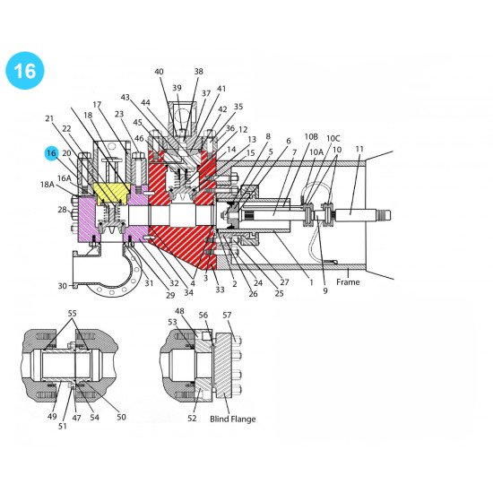 item#16 National Style 10-P-130 Fluid-End Assembly Threaded Flange image