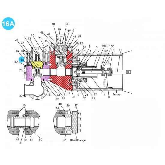 item#16A National Style 12-P-160 Fluid-End Assembly Adapter Ring National Style 12-P-160 Fluid-End Assembly image