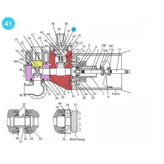 item#41 National Style 8-P-80 Fluid-End Assembly Locking Wedge Assembly National Style 8-P-80 Fluid-End Assembly image