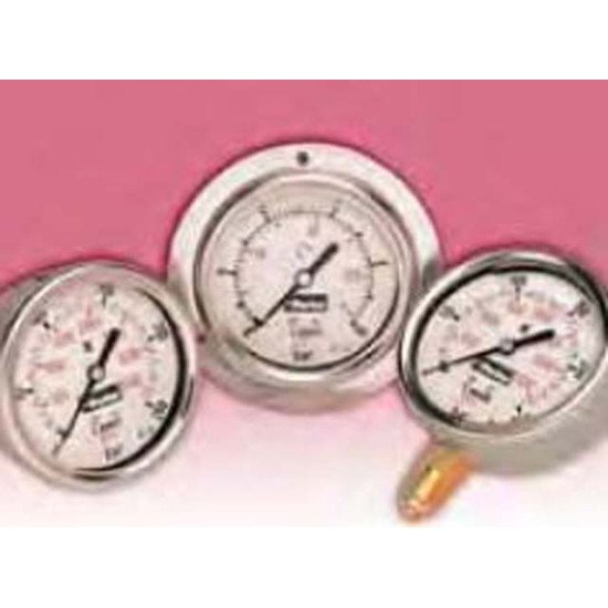 Showing image for 63mm Dia. Pressure Gauges - Panel Mounted (3-hole flange) 63mm Dia. Pressure Gauges - Panel Mounted (3-hole flange) Hydraulic & Fuel Filtration image